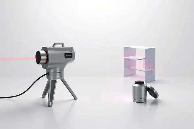 Dois conceitos abstratos de trena a laser lado a lado: medição linear simples e funcionalidade espacial avançada