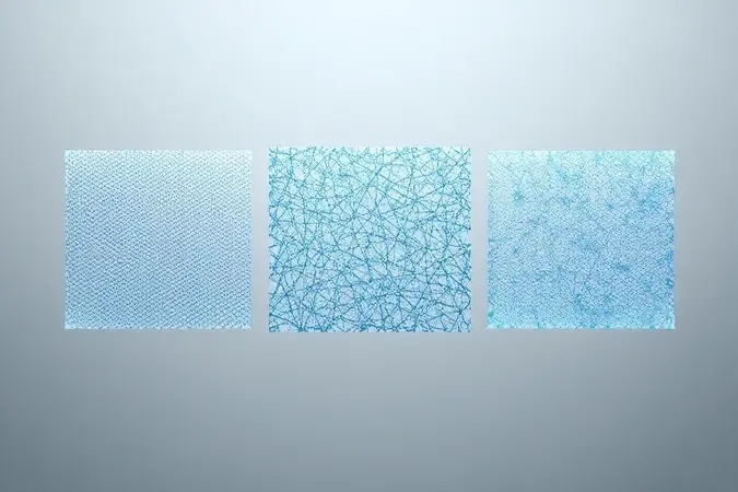 Comparação visual dos níveis de filtragem das máscaras PFF1, PFF2 e PFF3 em render 3D