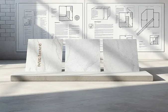 Amostras abstratas de acabamentos de manta líquida impermeabilizante sobre superfície de concreto em estúdio minimalista conceitual