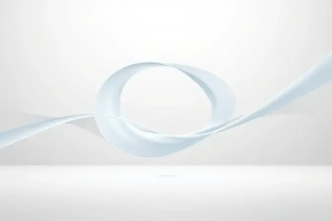 Render 3D abstrato representando fluxo de ar e poder de sucção com linhas elegantes.