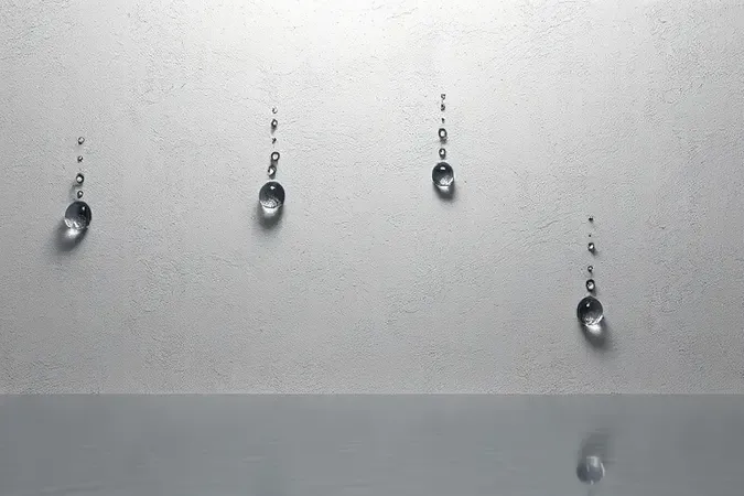 Render 3D conceitual de parede com impermeabilizante incolor formando barreira protetora invisível contra penetração de água.