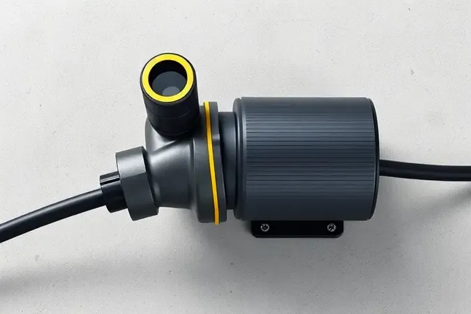 Conexão elétrica selada de bomba submersa com destaque para proteção e segurança em render 3D.