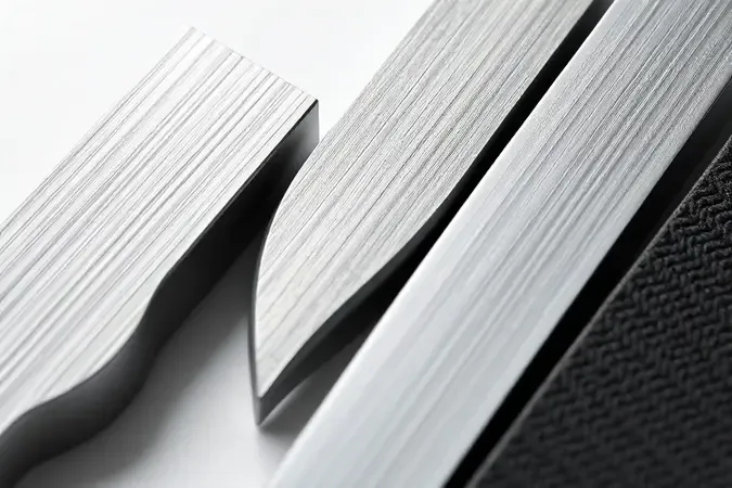 Renderização 3D conceitual de materiais metálicos de alta qualidade para alicates de corte com texturas realistas.
