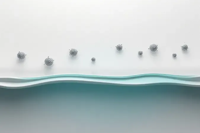 Visualização 3D conceitual de camada de tinta antimofo tipo borracha líquida formando barreira protetora sobre superfície