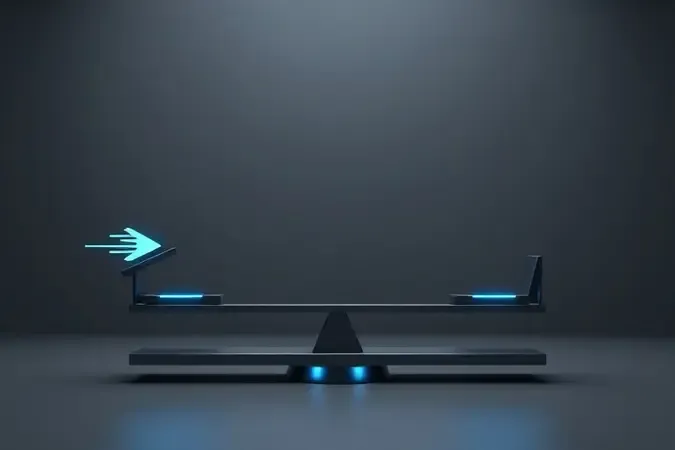 Representação conceitual 3D da relação entre potência e comprimento do sabre em motosserras elétricas