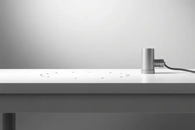 Sistema de aspiração de pó conceitual em renderização 3D para serra tico-tico de bancada moderna