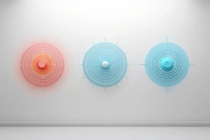 Comparação conceitual em 3D de diferentes tecnologias de escaneamento de parede com ondas eletromagnéticas, radar e sinais acústicos