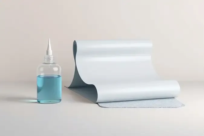 Composição 3D com três tipos de impermeabilizantes: líquido, manta flexível e revestimento cristalino em estúdio neutro.