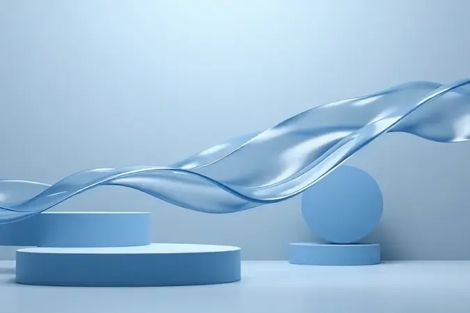 Conceito 3D abstrato representando vazão PSI e tecnologia HVLP para compressores de pintura